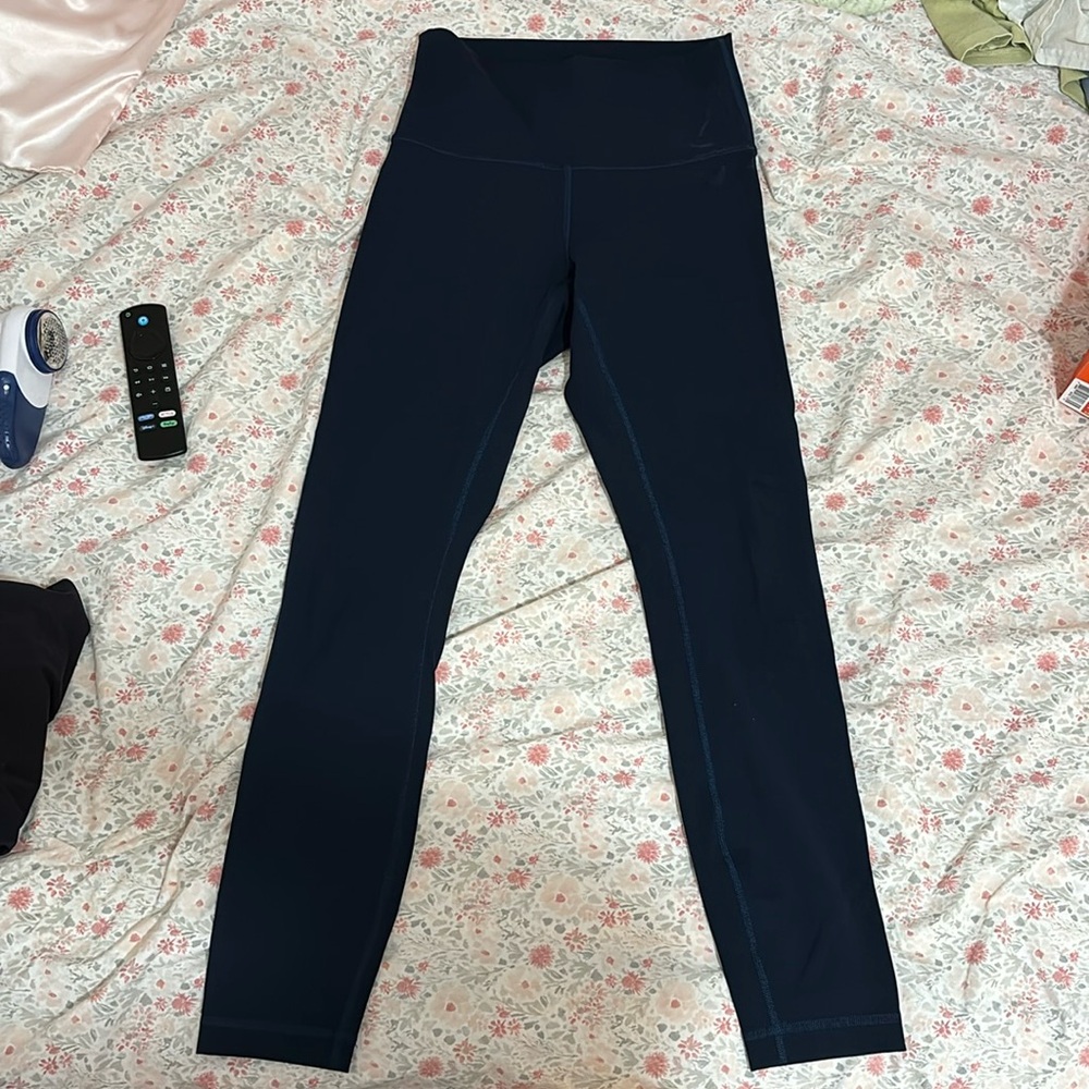 lululemon navy blue leggings size 4